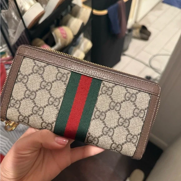 Gucci Ophidia GG Supreme Canvas Zip Wallet - Picture 4 of 7